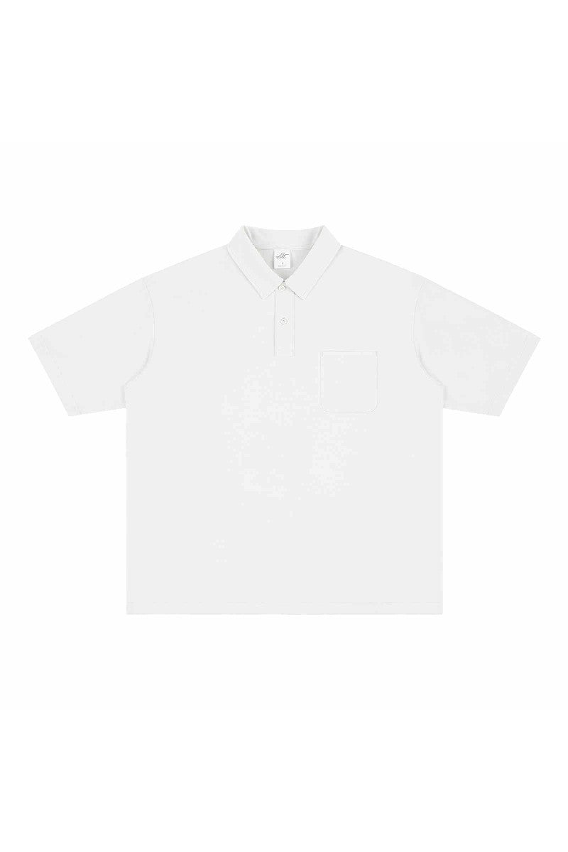 Dropped Shoulder Polo Shirt