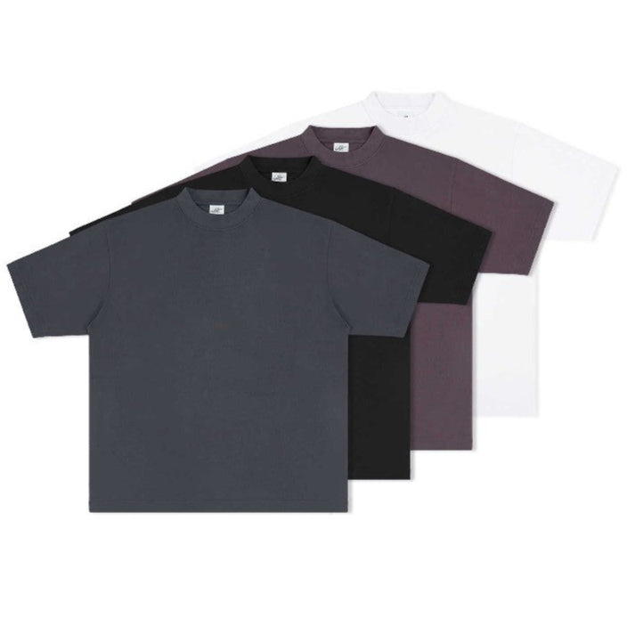 Heavyweight Cotton Mock Neck Tee