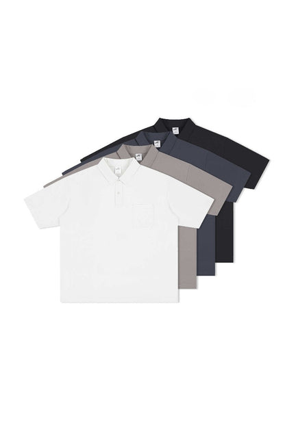 Dropped Shoulder Polo Shirt