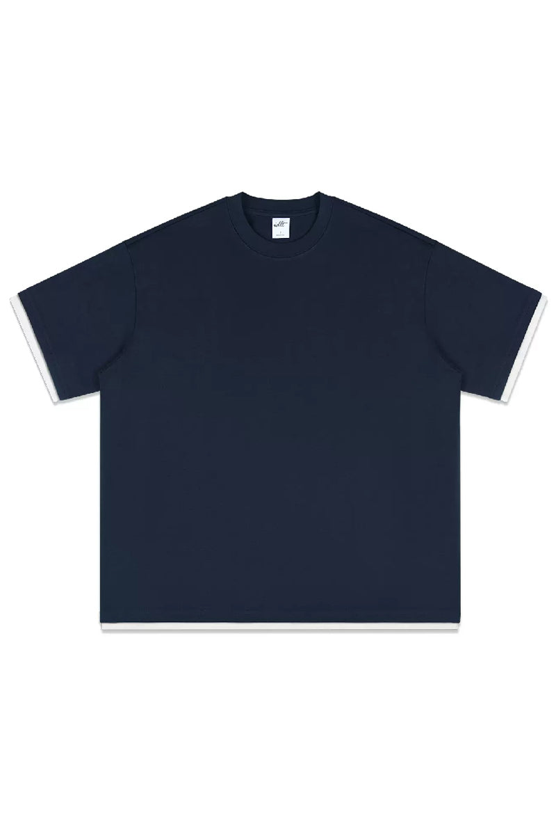 Oversized Layered Cotton Tee