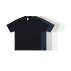 Zip Henley Cotton Tee