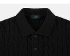 Black cardigan collar detail