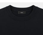 Black sweater neckline detail