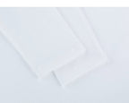 White Henley sleeve hem detail
