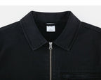Collar and topstitching detail