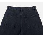Dark Grey denim back pockets