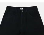 Washed Black denim waistband and front pockets