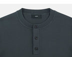 Henley neckline in Grey