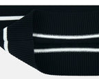 Hem and knit texture in Black/White