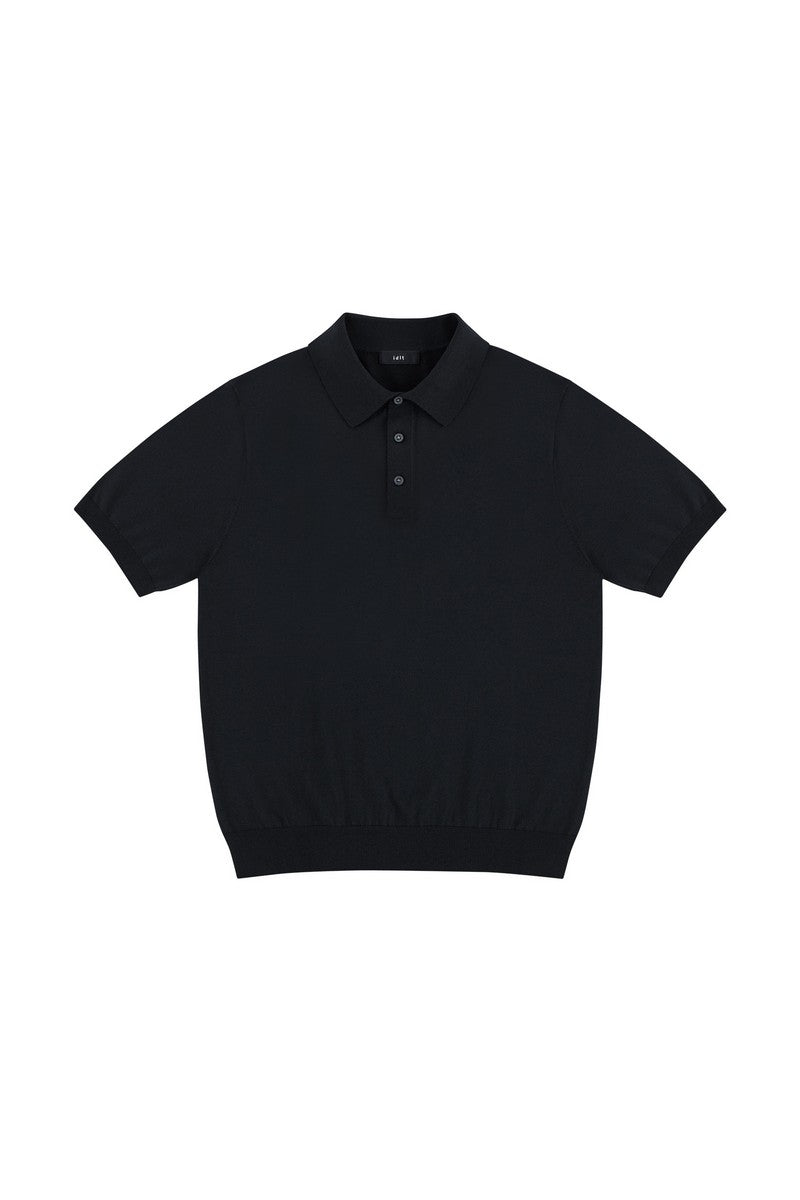 Silk Blend Knit Polo