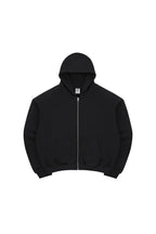 Padded Shoulder Fleece Zip Hoodie