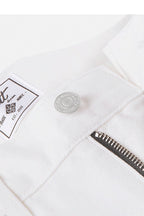 White Flare Washed Jeans