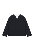 Waffle Layered Henley Long Sleeve