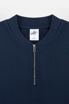 Zip Henley Cotton Tee