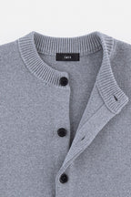 Wool Button Knit Cardigan