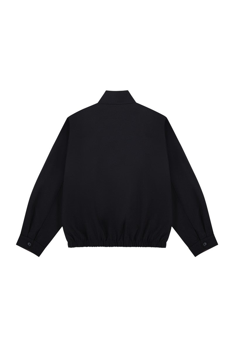 Relaxed Stand Collar Jacket