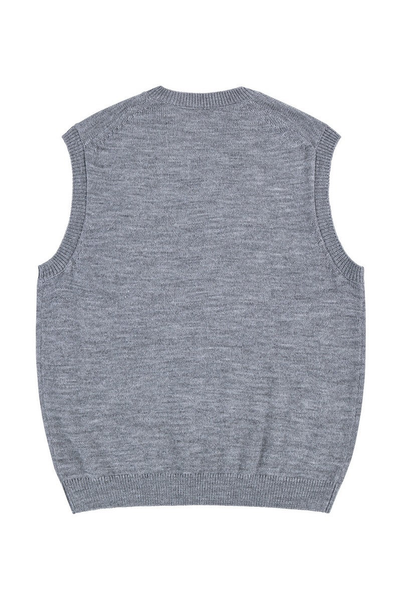 Wool Blend Knit Vest