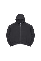 Padded Shoulder Fleece Zip Hoodie