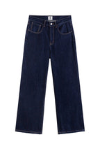 Raw Washed Flared Jeans