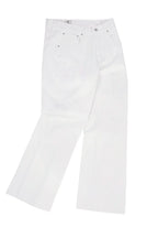 White Flare Washed Jeans