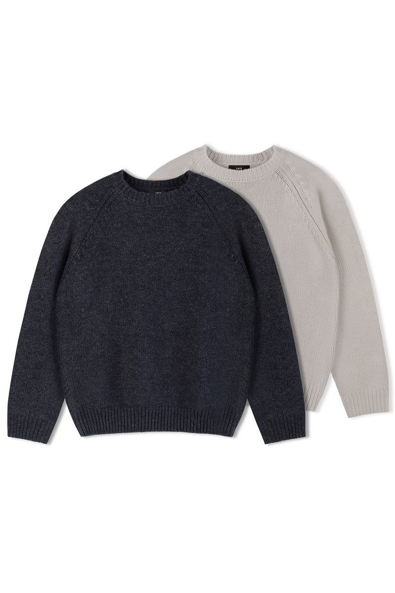 Chunky Wool Raglan Sweater – IDLT Basics
