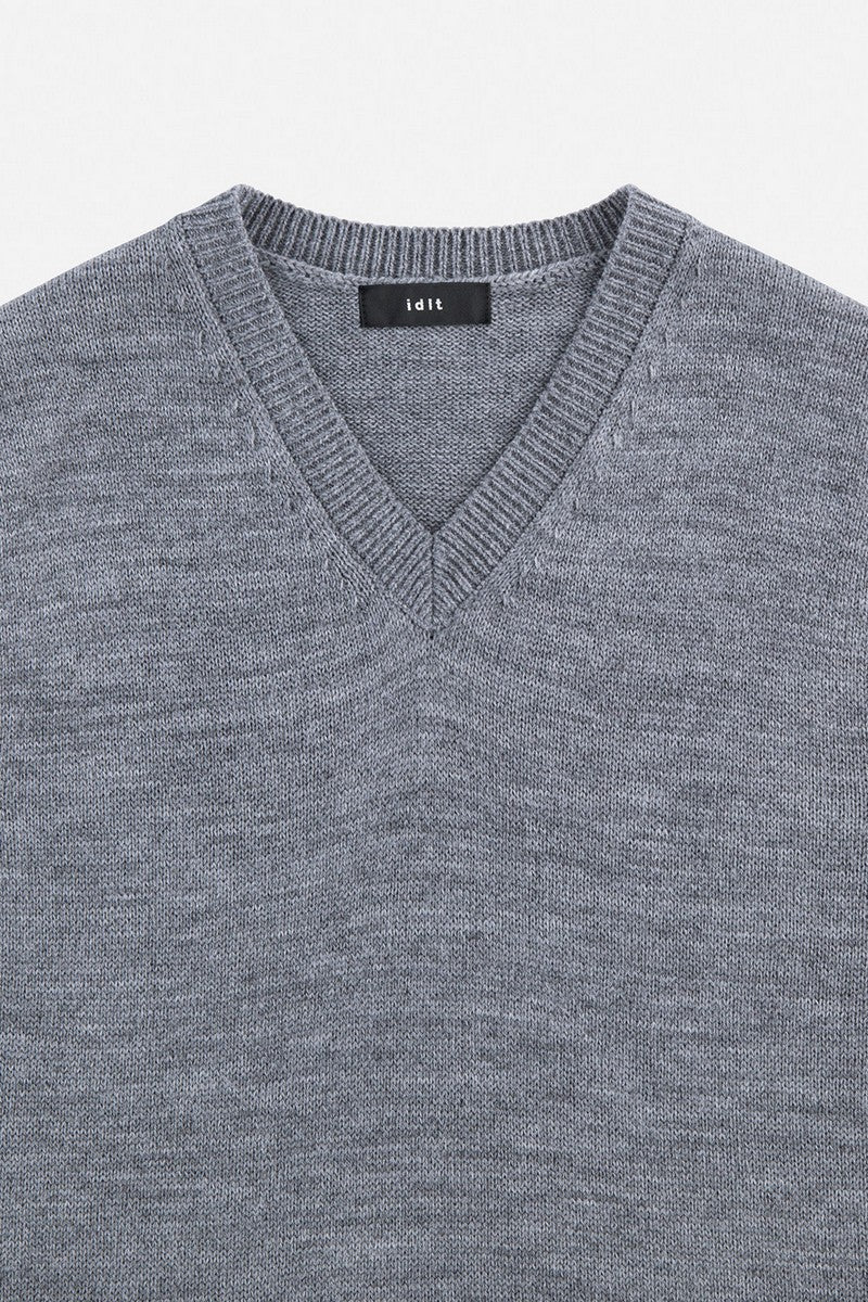 Wool Blend Knit Vest