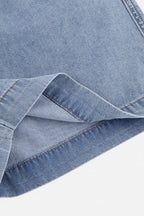 Cooling Washed Denim Shorts