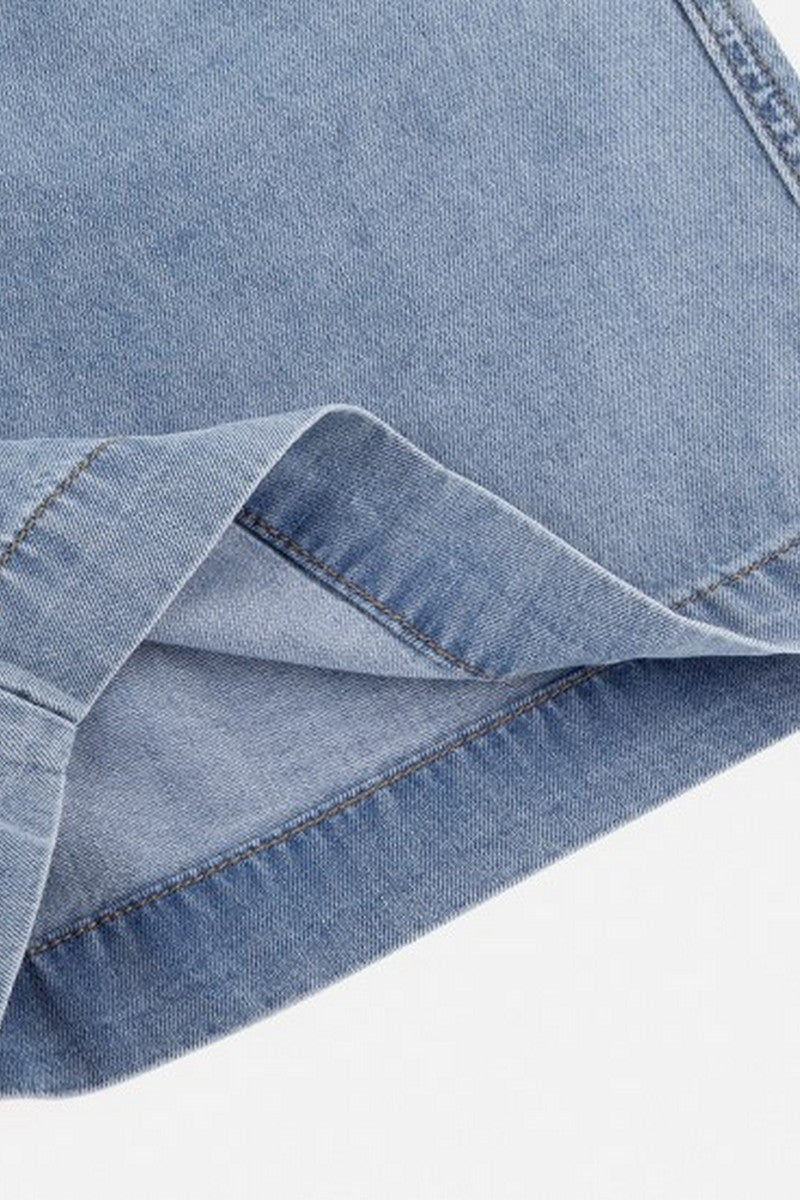Cooling Washed Denim Shorts