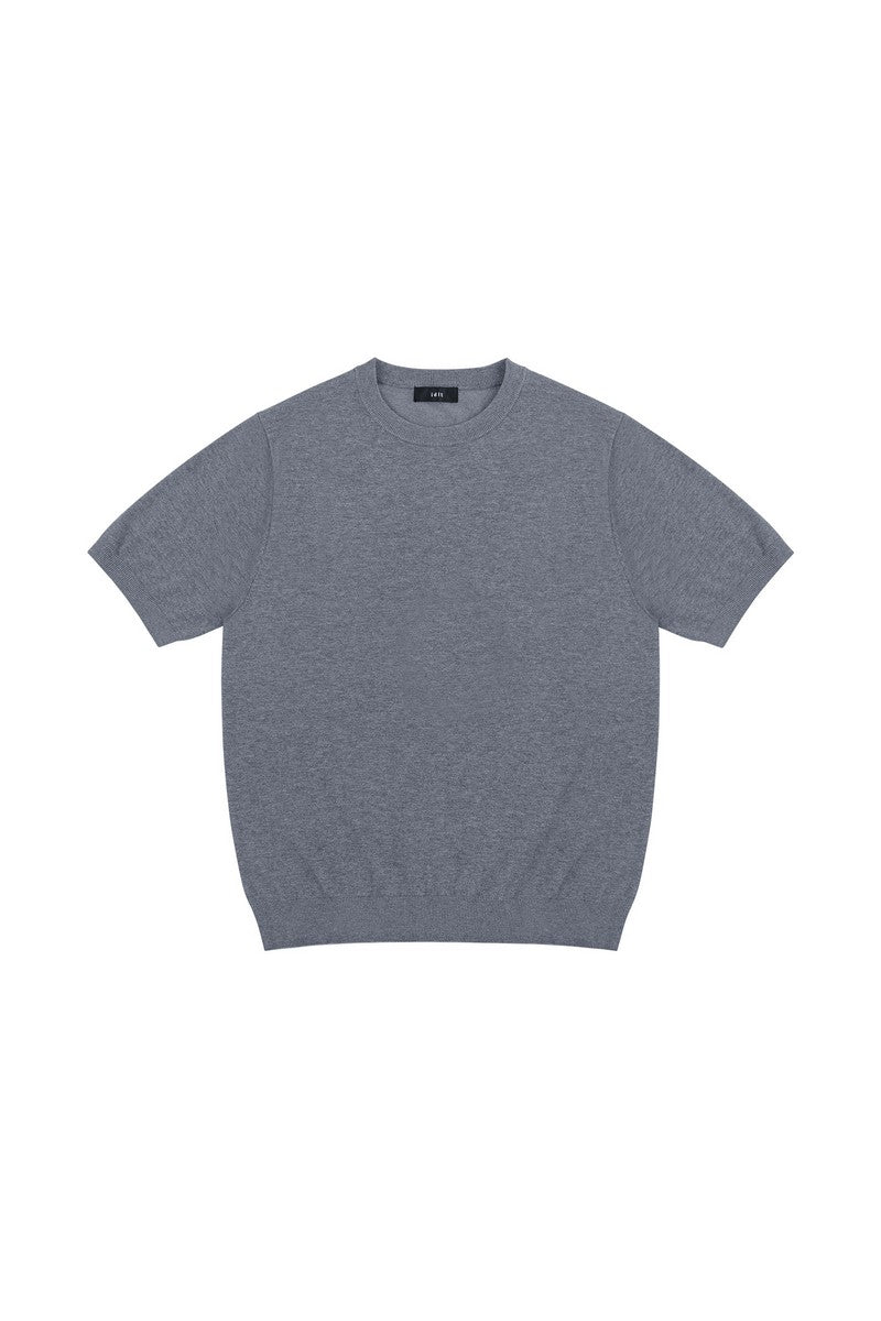 Silk Blend Knit T-Shirt