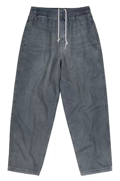 Tapered Drawstring Vintage Jeans