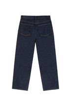 Washed Straight Leg Raw Jeans