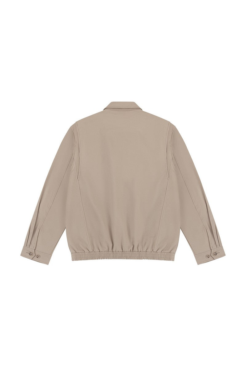 Relaxed Twill Zip Jacket