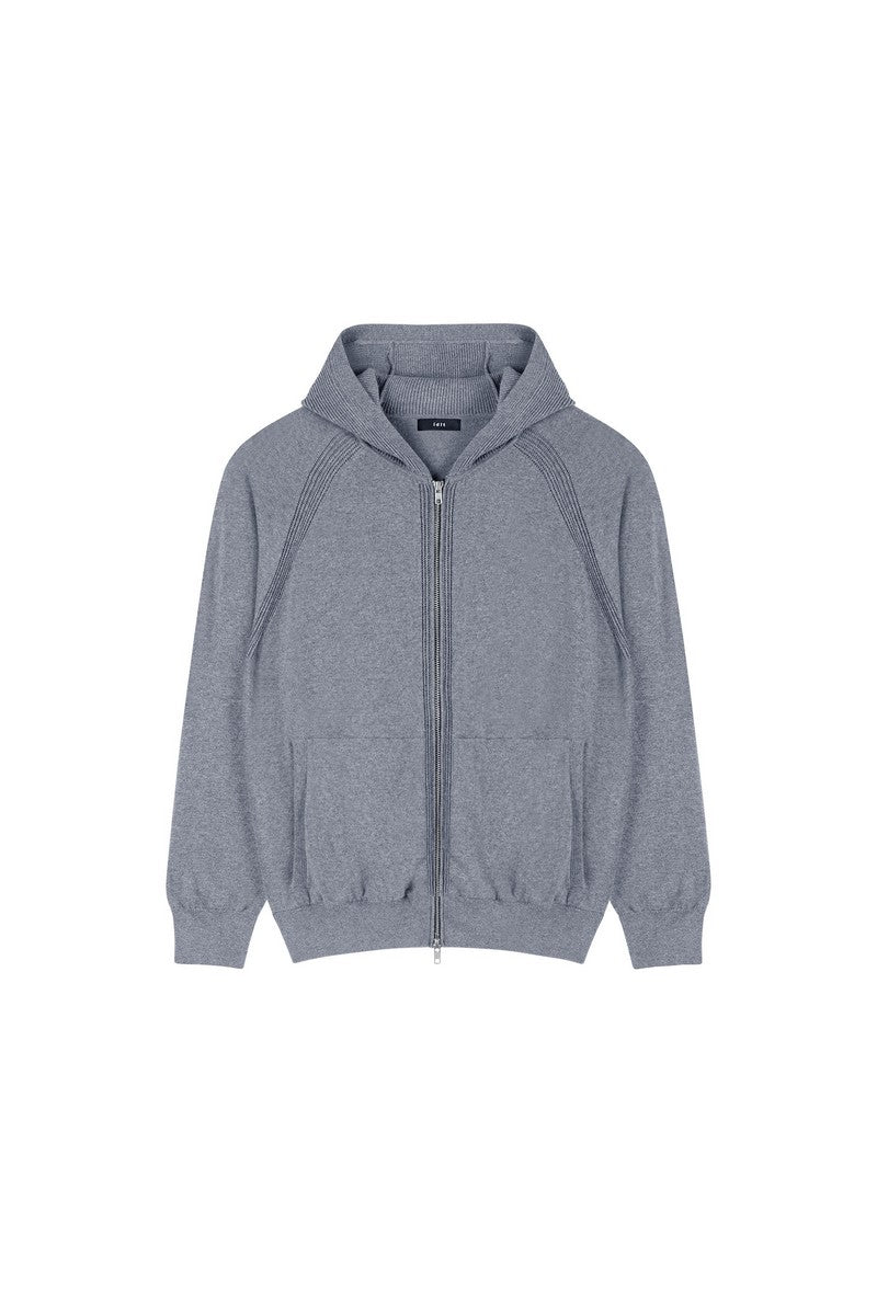 Cashmere Blend Zip Hoodie