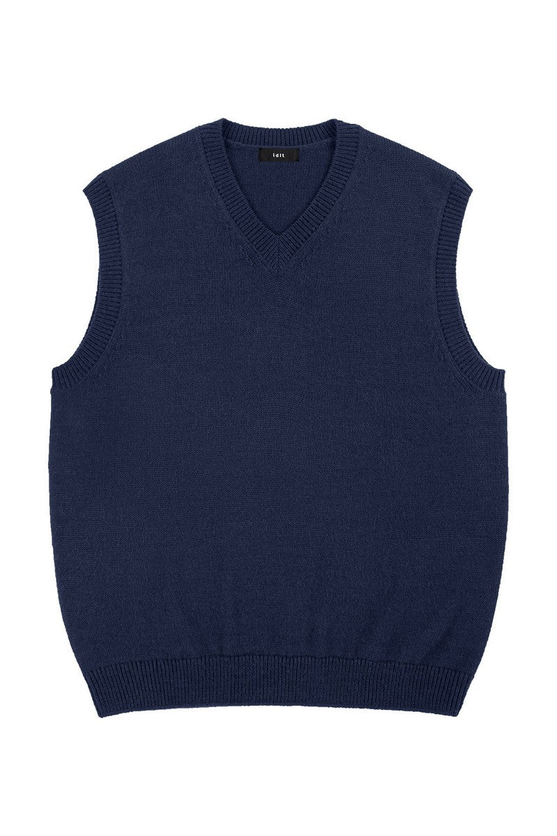 Wool Blend Knit Vest