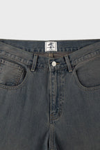Vintage Washed Flare Jeans