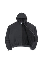 Padded Shoulder Fleece Zip Hoodie