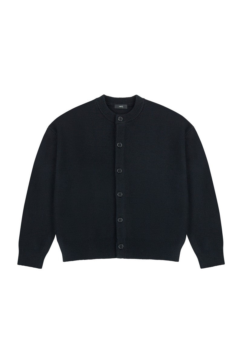 Wool Button Knit Cardigan