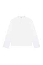 Boxy Henley Long Sleeve Tee
