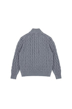 Cable Knit Half Zip Sweater