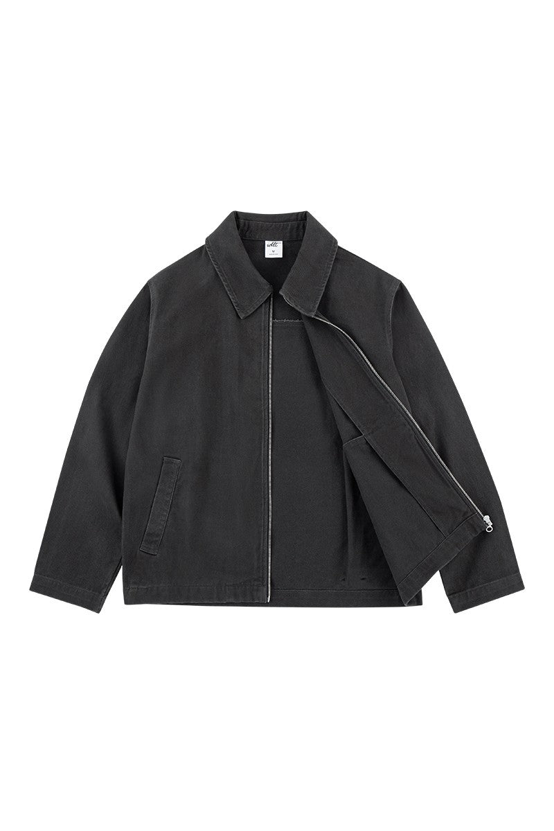 Washed Cotton Workwear Jacket