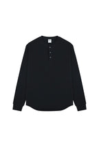 Waffle Henley Long Sleeve Tee