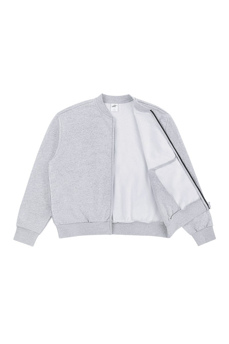 Boxy Zip Fleece Cardigan