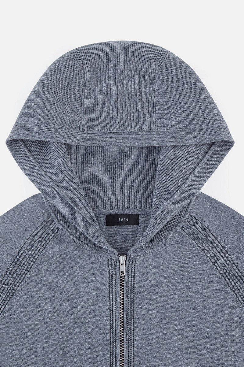 Cashmere Blend Zip Hoodie