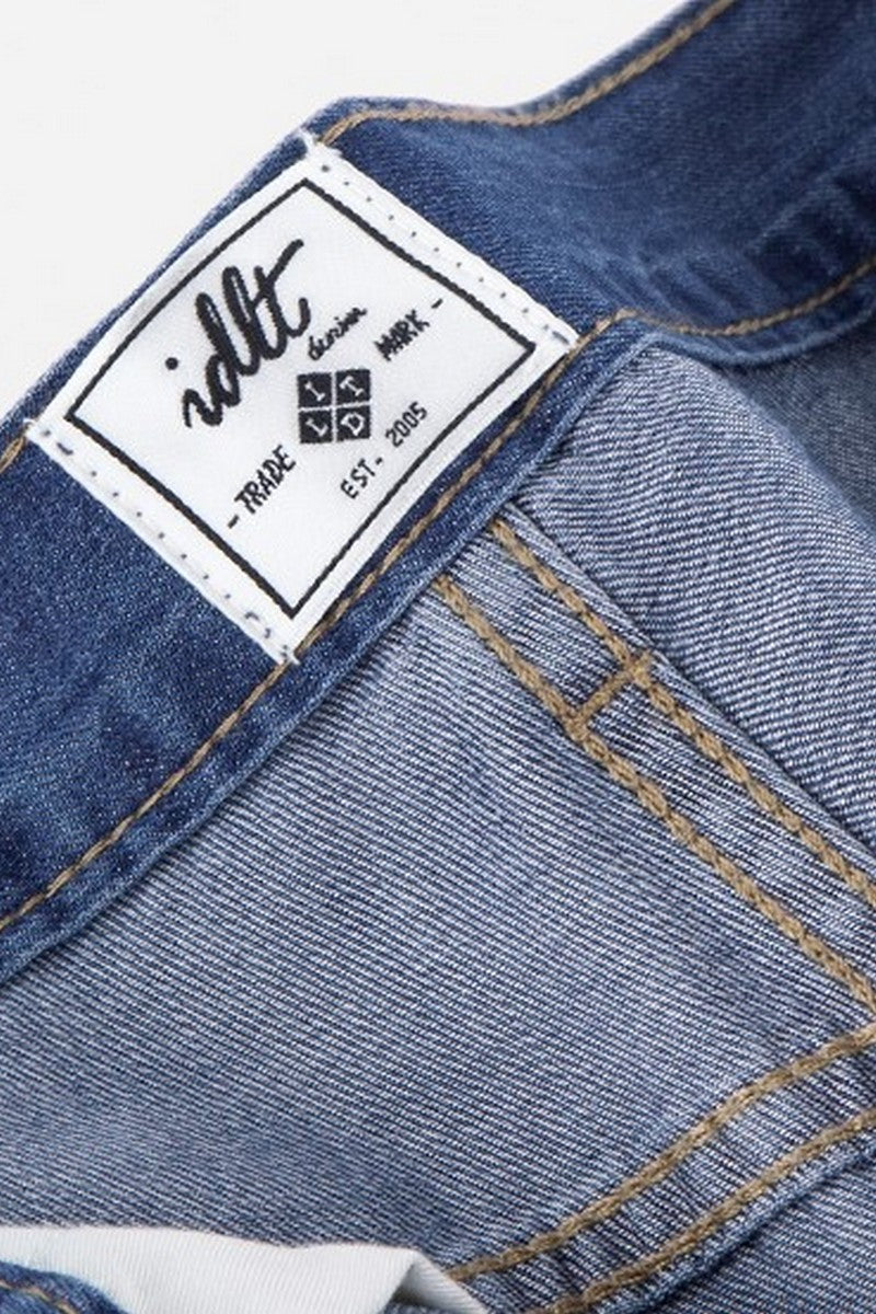 Cooling Washed Straight Jeans