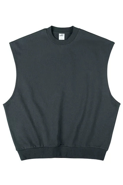 Heavyweight Sleeveless Hoodie Vest