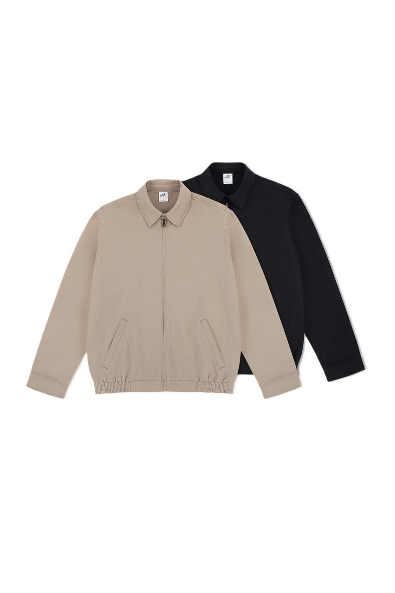 Relaxed Twill Zip Jacket