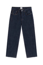 Washed Straight Leg Raw Jeans