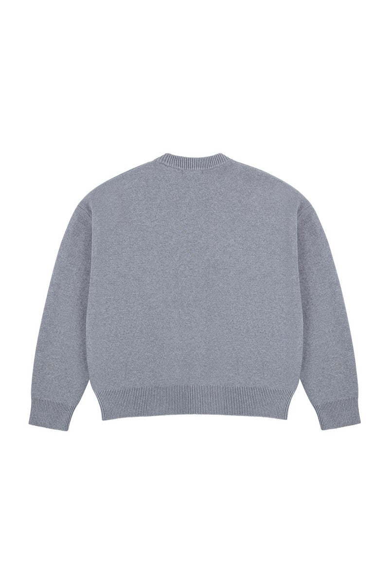 Wool Button Knit Cardigan