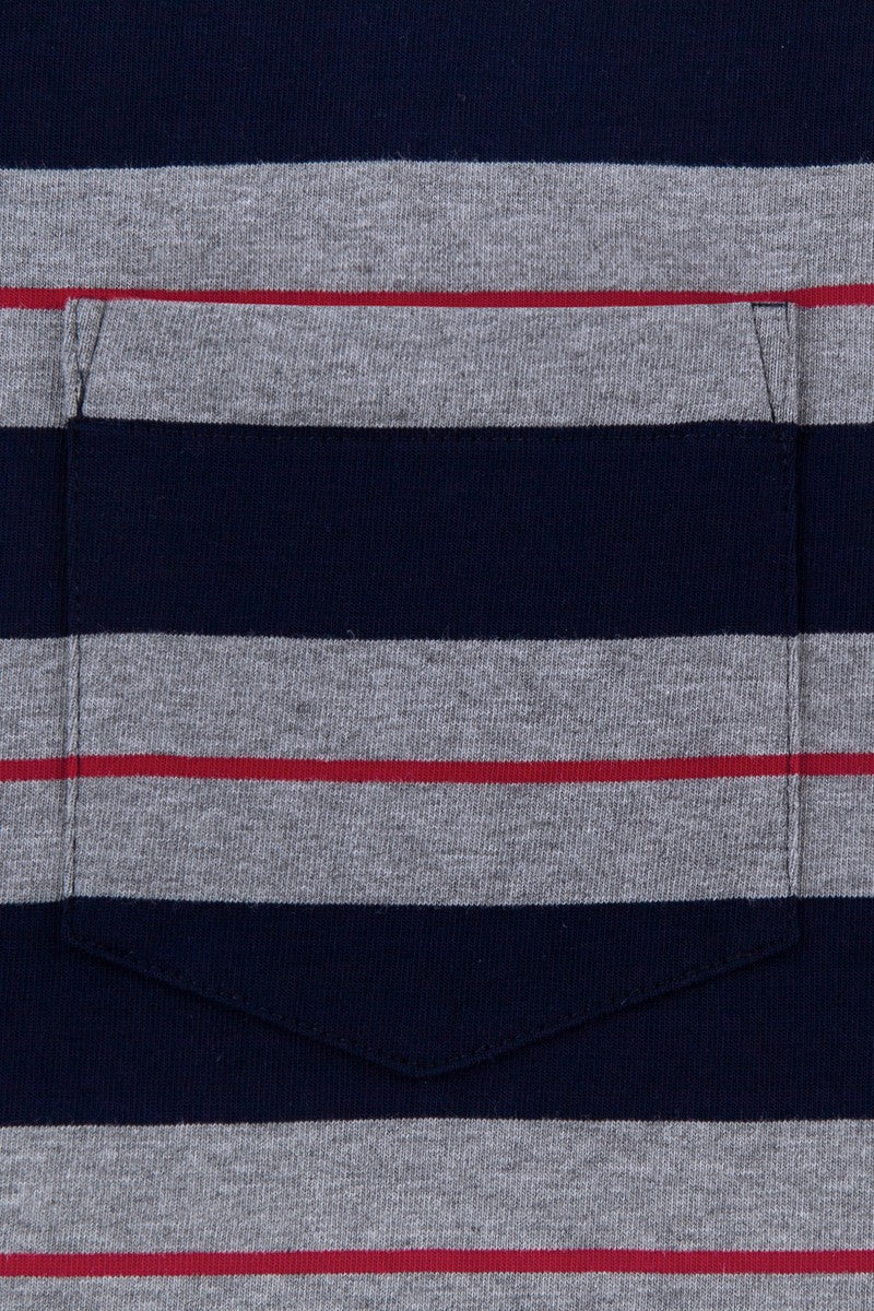 Heavyweight Striped Pocket Tee