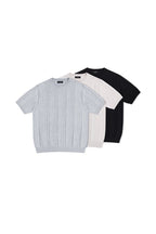 Linen Blend Knit T-Shirt